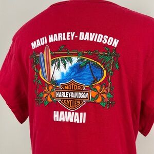 Vintage Harley-Davidson Maui Red Tee
